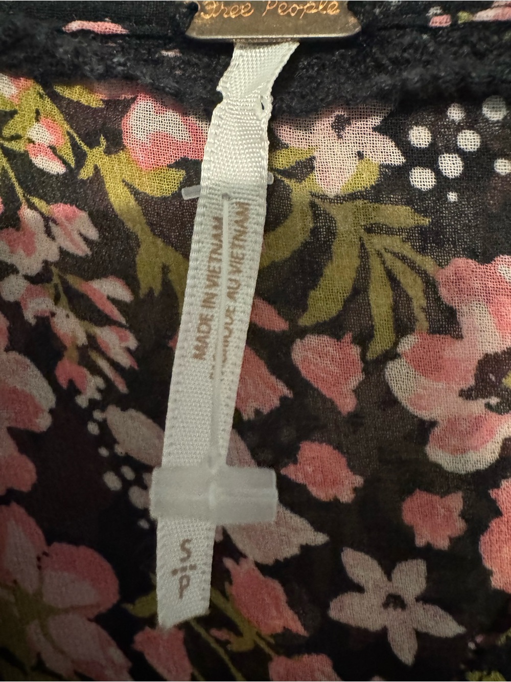 Free People Hold On To Me Floral Button-Down Blouse Size Small - Picture 4 of 4